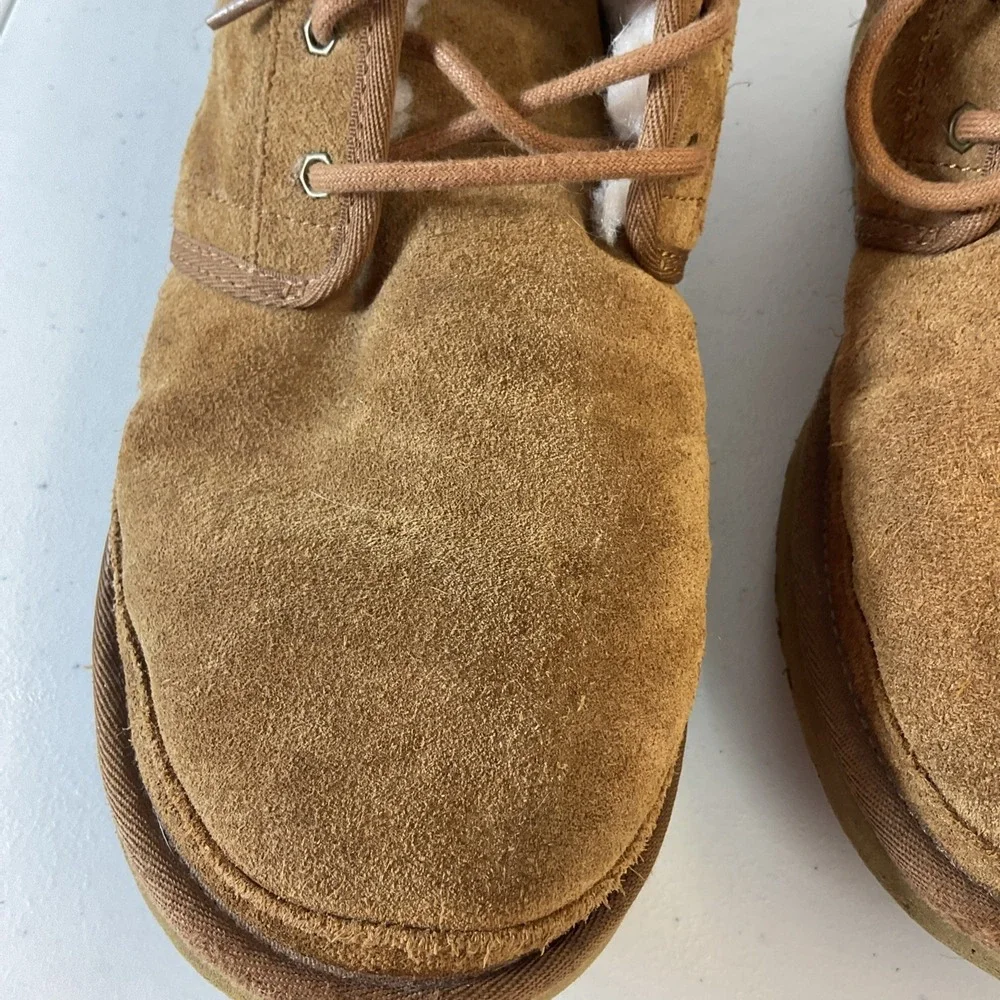 UGG Neumel Suede Men's Boots Sherpa Lined Chestnut Sz 12 US EU 45 Casual